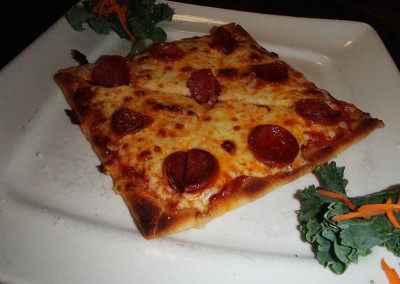 Mozzarella flatbread