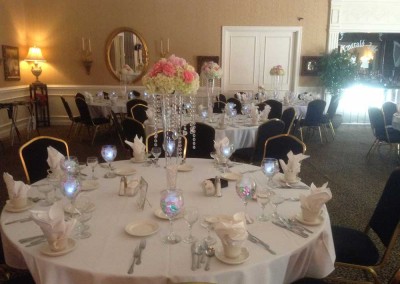 Banquet dining setup